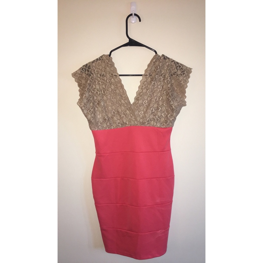 Coral dress